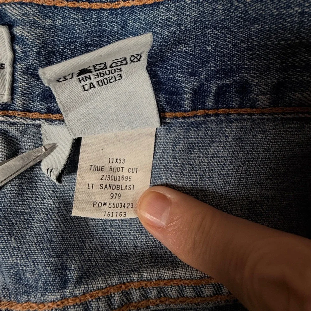 Y2K Calvin Klein Jeans Women Sz 11 Light Wash True Boot Cut Classic Denim Pants - Picture 6 of 10